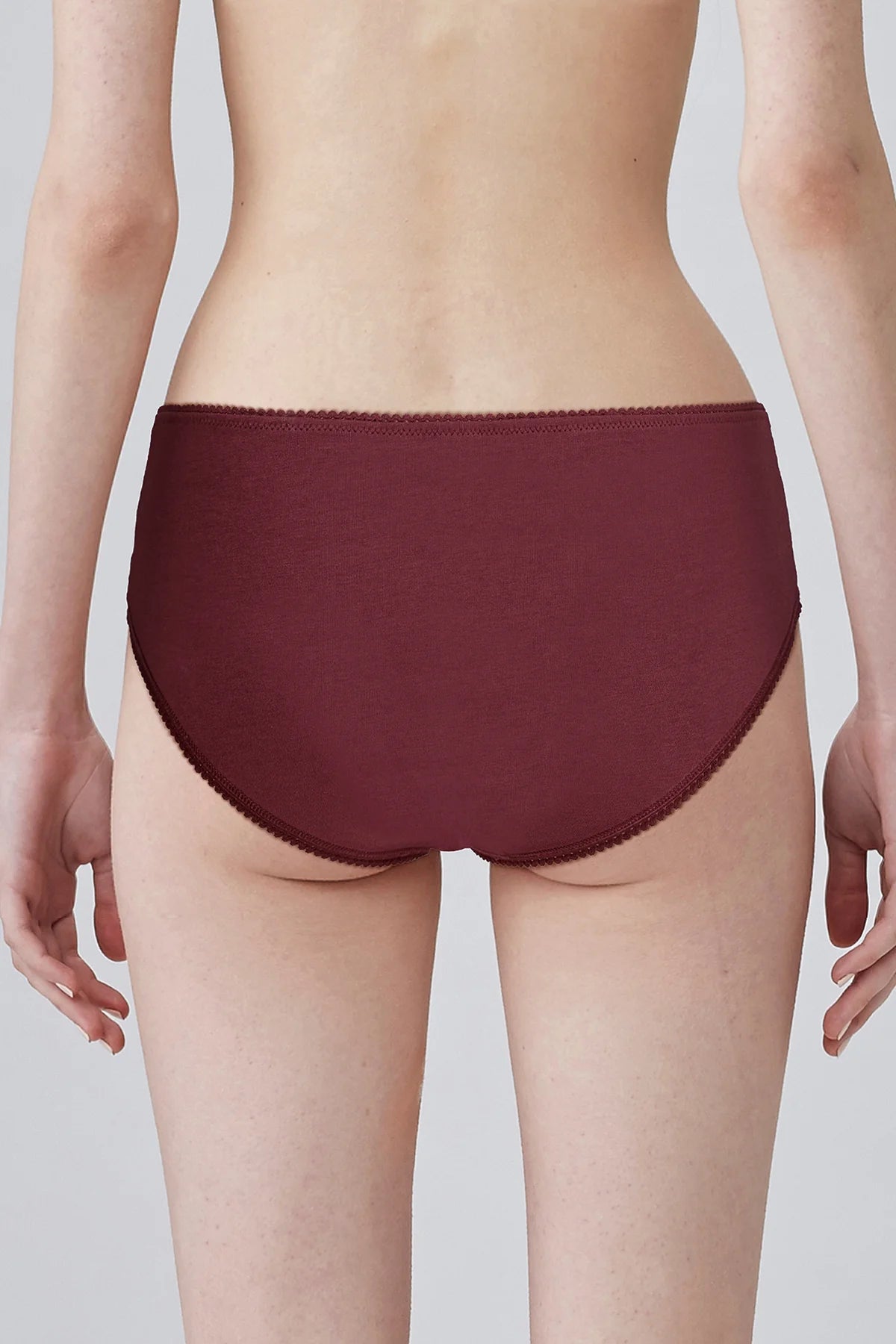Ladify - Papillon Cotton Panty - Burgundy