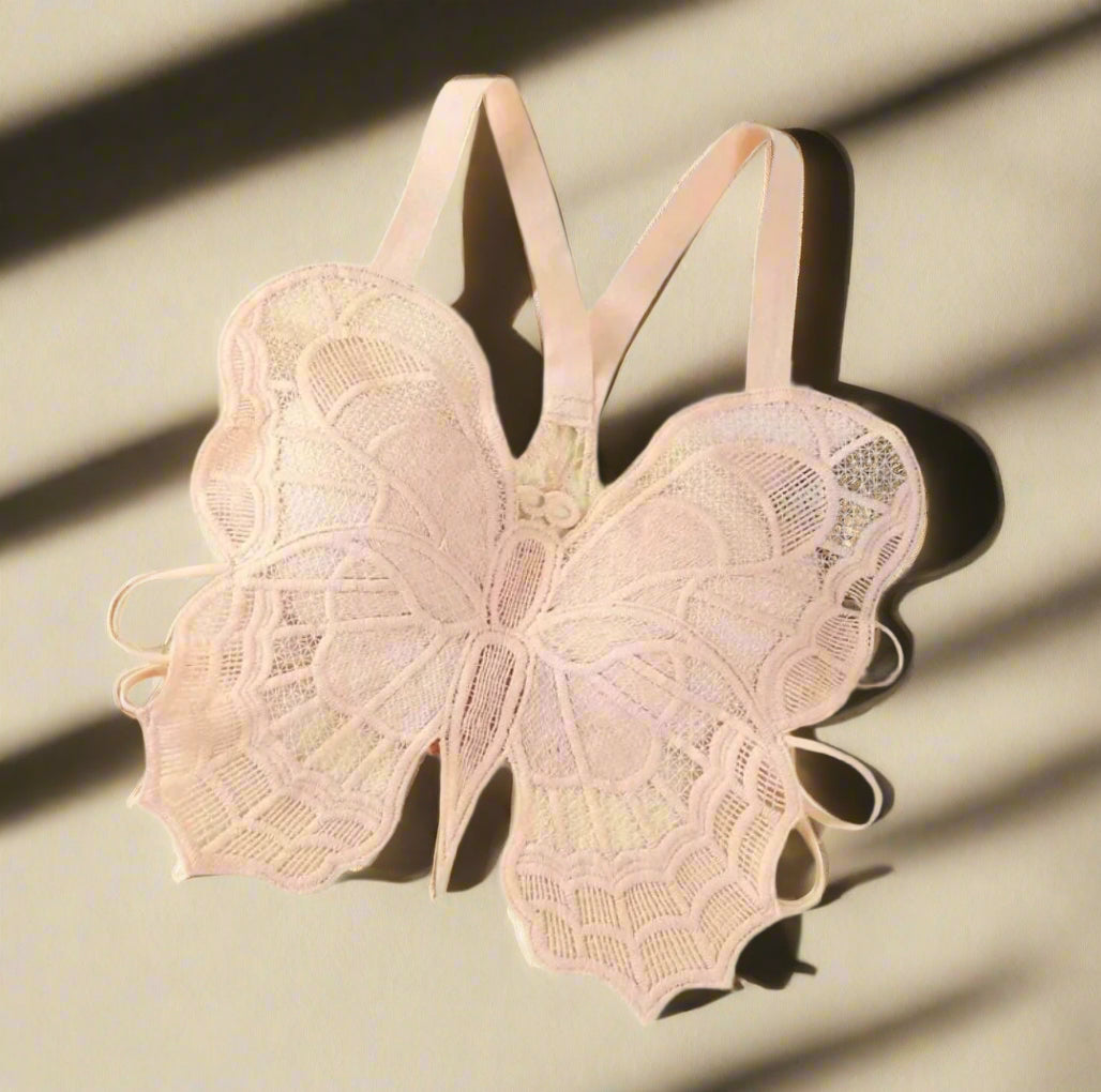 Fancy Butterfly Padded Bra – Free Size