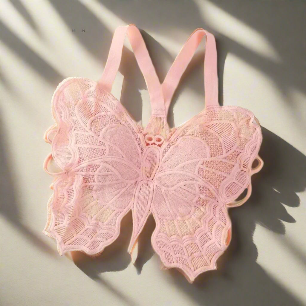 Fancy Butterfly Padded Bra – Free Size