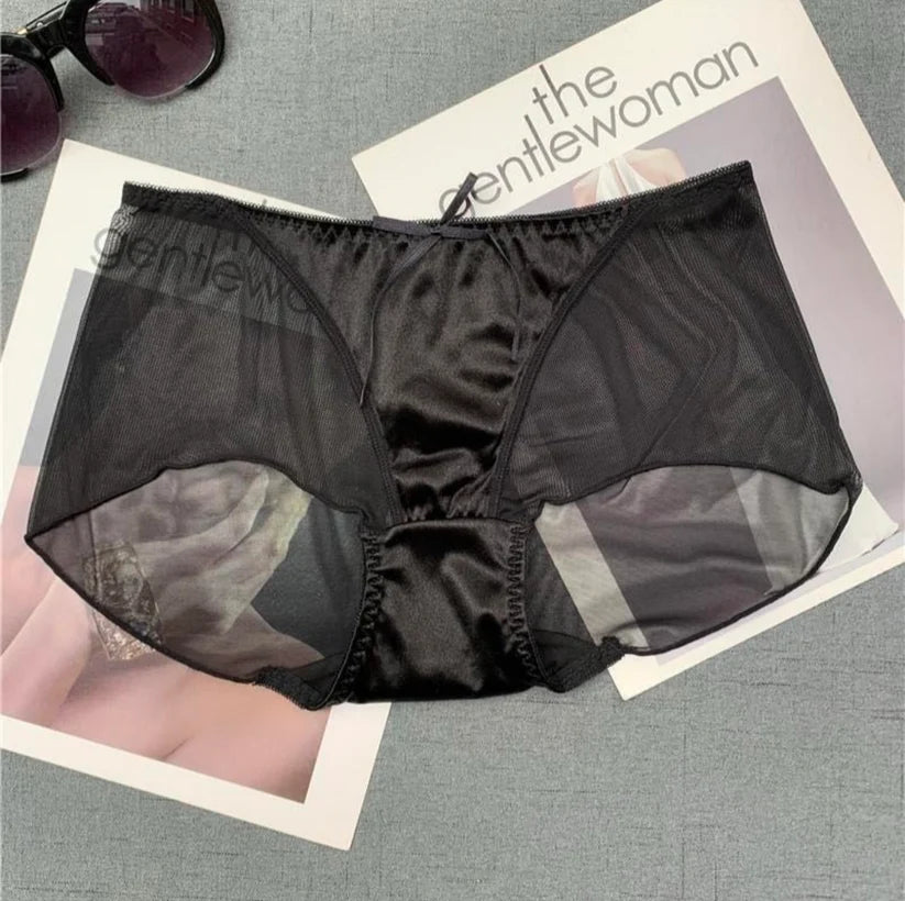 Soft Mesh Panties with Silk Patch – Pack of 6