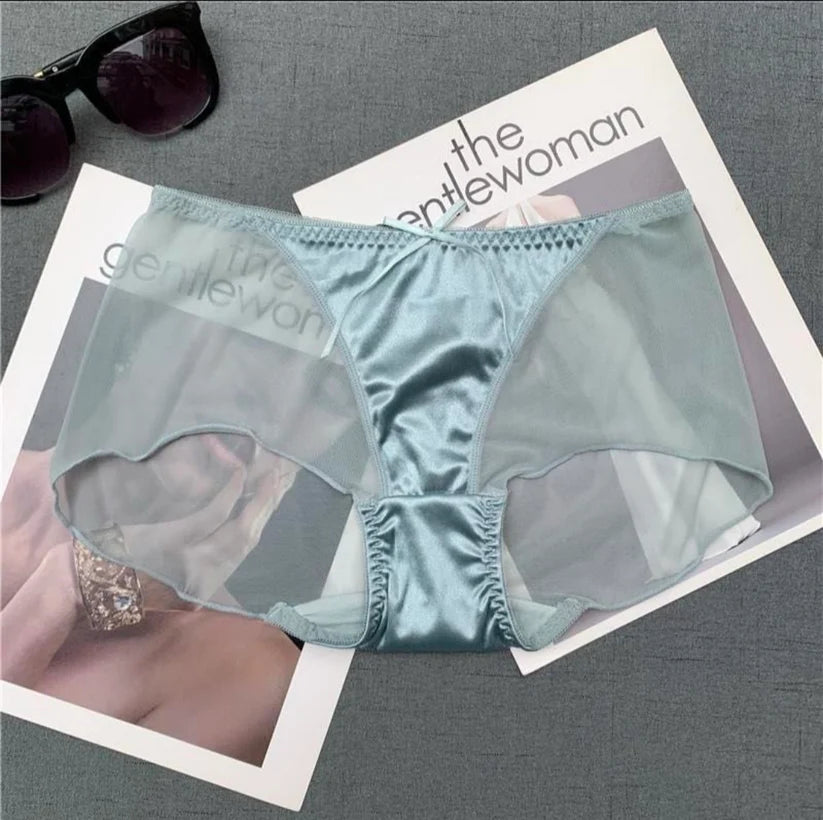 Soft Mesh Panties with Silk Patch – Pack of 6