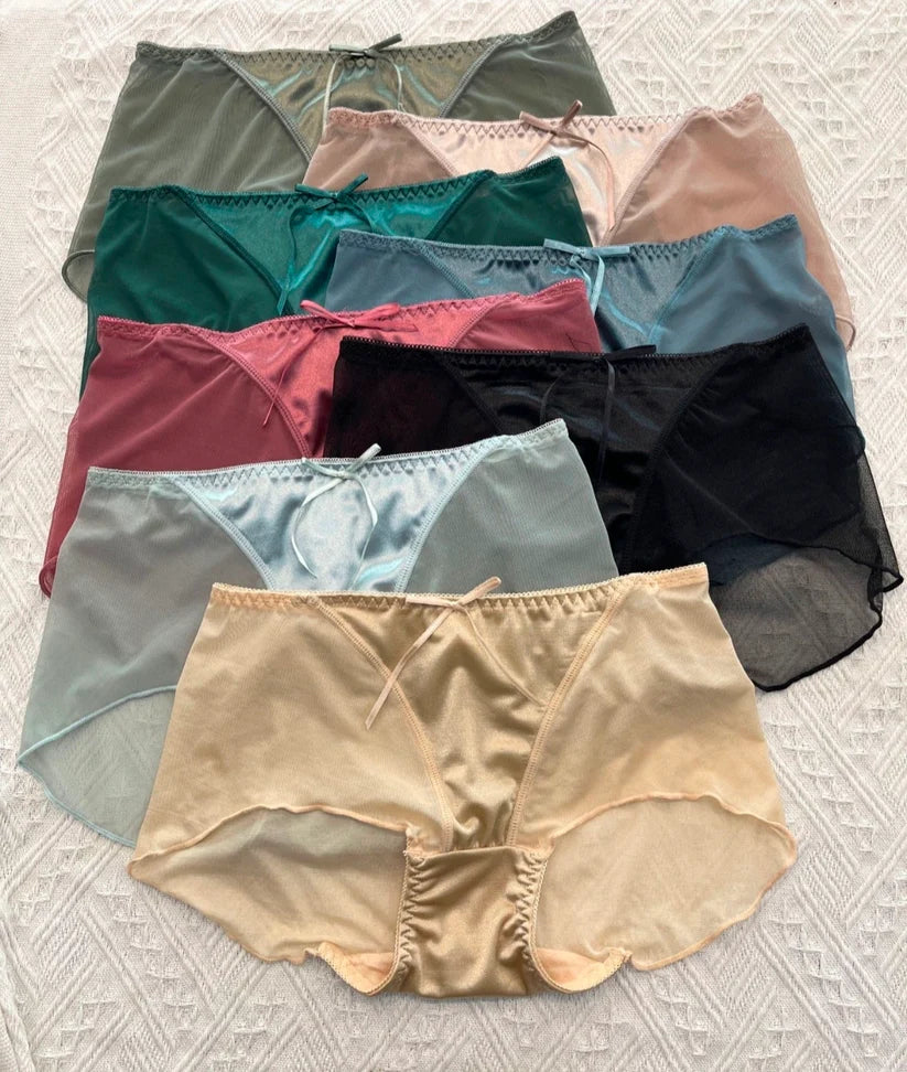 Soft Mesh Panties with Silk Patch – Pack of 6