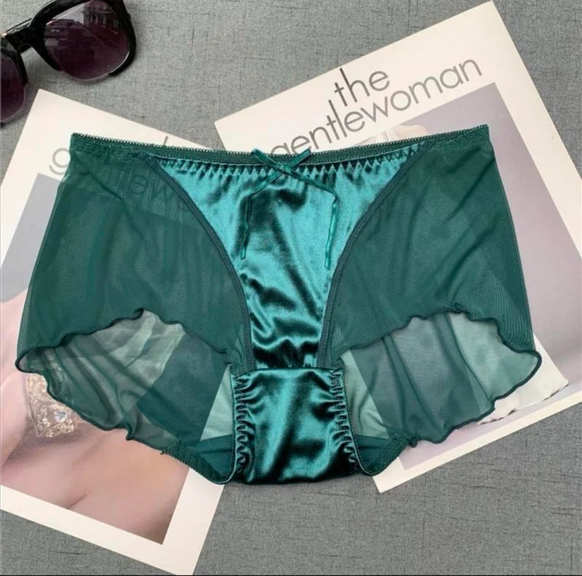Soft Mesh Panties with Silk Patch – Pack of 6