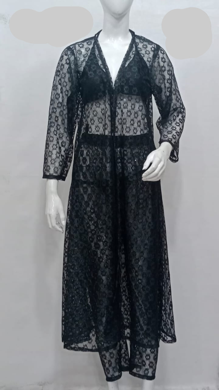 4 Piece Bridal Night Suit – Elegant & Luxurious