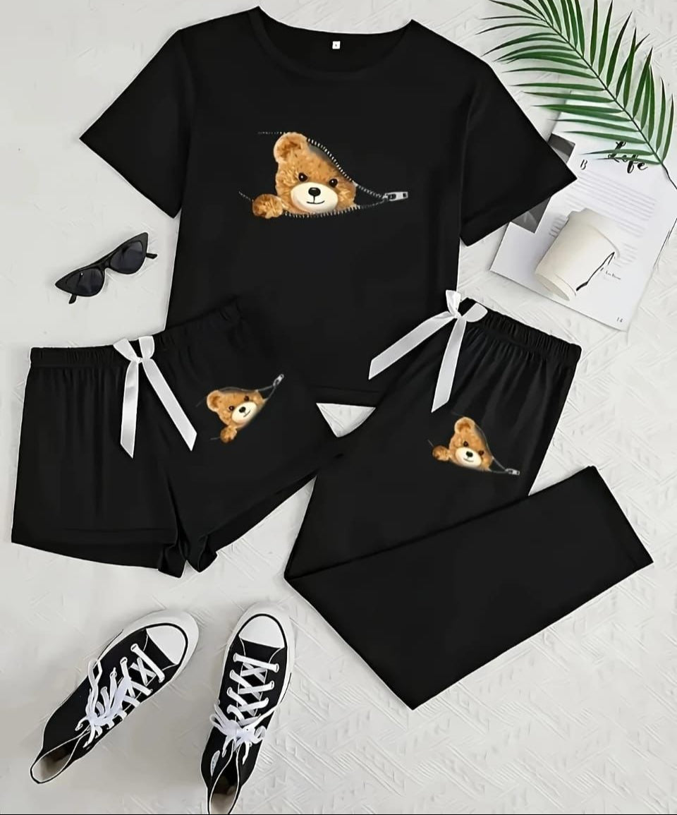 3 Piece Night Suit – Cotton Jersey