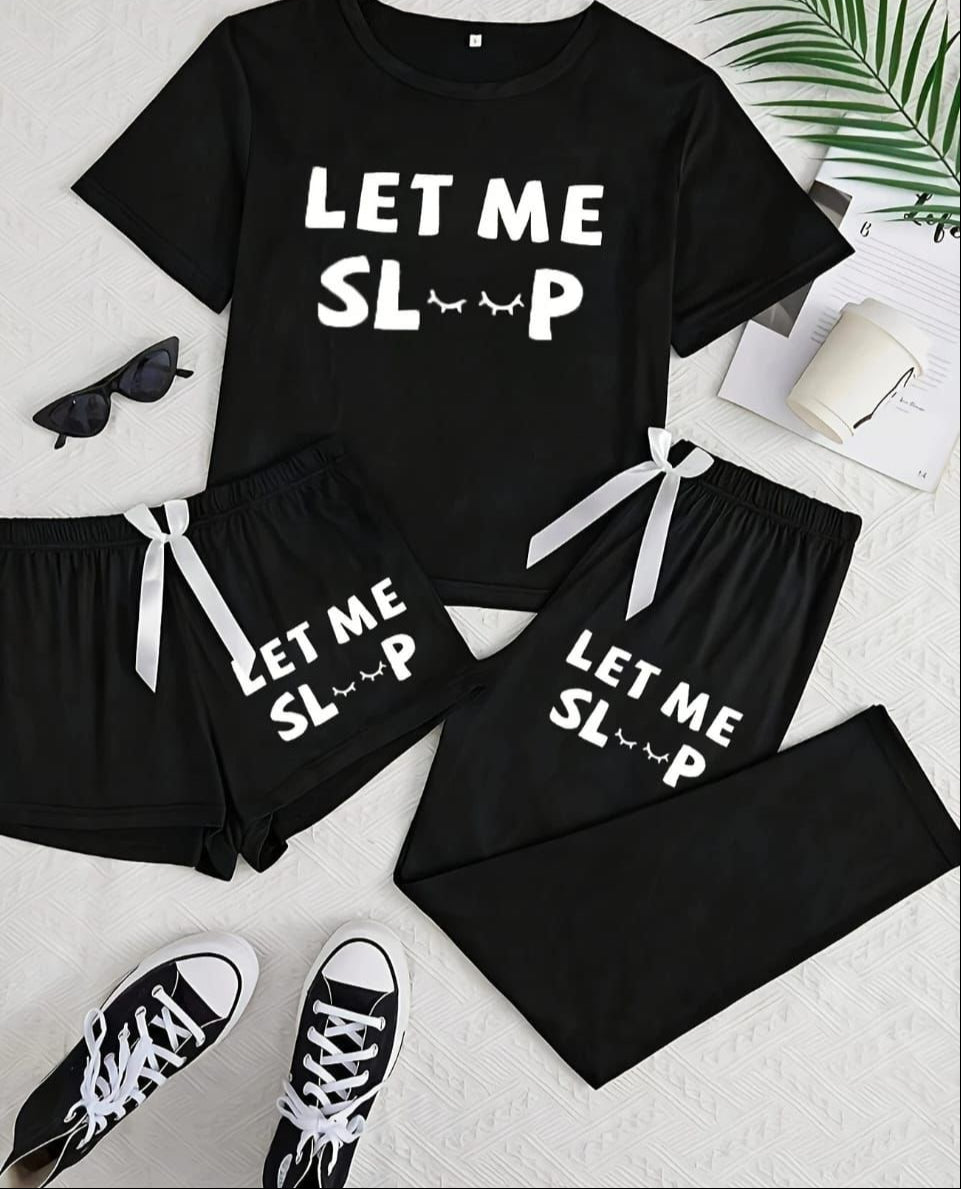 3 Piece Night Suit – Cotton Jersey