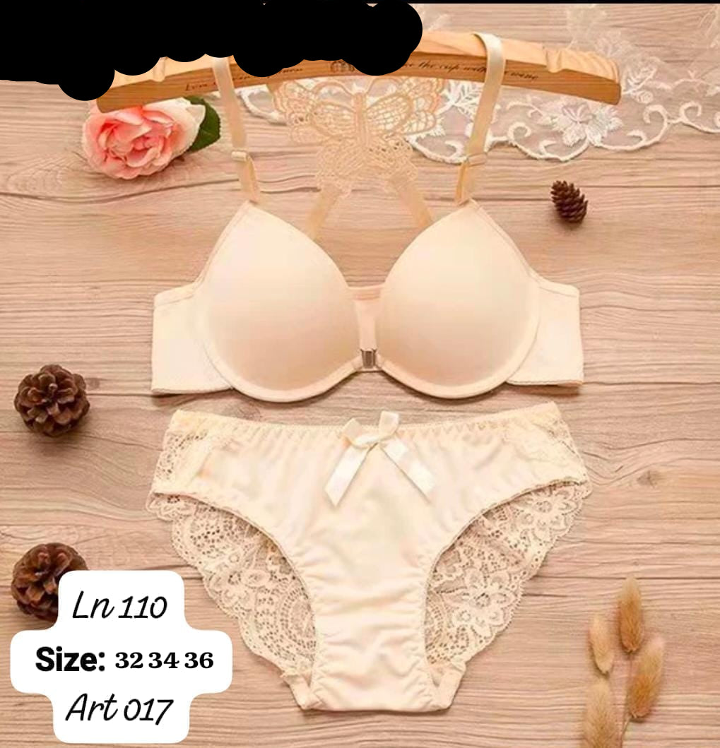 Butterfly Set – Front Open Padded Bra