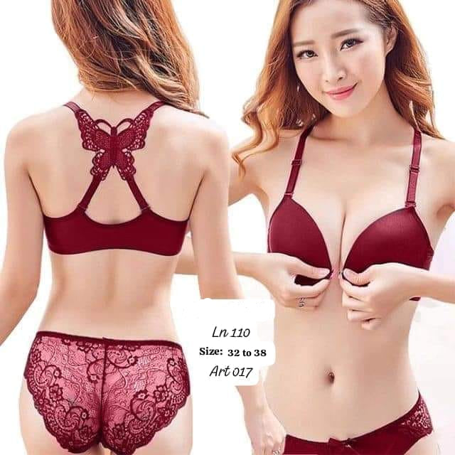 Butterfly Set – Front Open Padded Bra